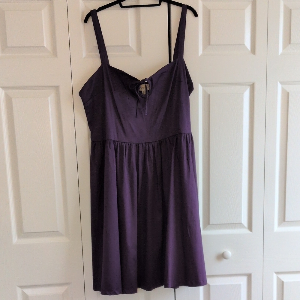NWT Lindy Bop Purple Swing Dress 18